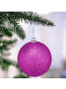 relaxdays 110-tlg. Weihnachtskugeln Set in Pink