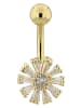 Adeliás Damen Piercing aus Edelstahl in gold