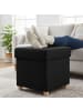 relaxdays Hocker in Schwarz - (B)38 x (H)38 x (T)38 cm