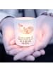 Mr. & Mrs. Panda Windlicht aus Glas Robbe Liegen mit Spruch in Transparent
