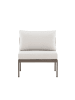 home24 home24 Loungesessel - Braun / Beige - Aluminium - 70 x 65 x 74 cm in Braun / Beige