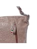 Florence Florence Schultertasche, Henkeltasche, Umhängetasche Leder taupe, braun ca. 35cm