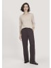 Hessnatur Hose Wide Leg in schwarzbeere