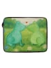 Mr. & Mrs. Panda Laptop Tasche Frosch Liebe Design ohne Spruch in Weiß