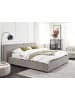 Beliani Doppelbett LINARDS in Grau - (W) 210 x (H) 94 x (L) 242 cm