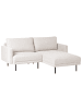 Beliani Ecksofa BREDA in Beige/Schwarz - (W) 192 x (H) 85 x (L) 155 cm linksseitig