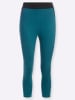 Sieh an! 7/8-Leggings in petrol-schwarz