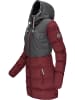 ragwear Winterjacke Ashani Block Intl. in Wine Red