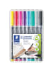 Staedtler Folienschreiber Lumocolor M permanent farbig sortiert Packung mit 4 ...