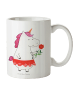 Mr. & Mrs. Panda Kindertasse Einhorn Dame ohne Spruch in Weiß