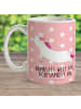 Mr. & Mrs. Panda Kinderpott Einhorn Yoga mit Spruch in Rot Pastell