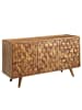 KADIMA DESIGN Massivholz-Sideboard in Sheesham, Türen & Schubladen, 138x76x45 cm