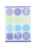 Kracht Jacquard, Halbleinen, Leinen / Halbleinen Geschirrtuch 2er-Pack in Teller