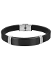 Adeliás Herren Armband – Lederarmband aus Leder 21 cm in schwarz