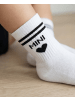 Dailysocks MINI aus atmungsaktiver Biobaumwolle weiß 19 / 22
