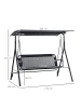 Outsunny Hollywoodschaukel 172L x 110B x 155H cm Schwarz