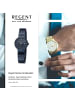 Regent Analog-Armbanduhr Regent Metallarmband dunkelblau klein (ca. 29mm)