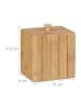 relaxdays Aufbewahrungsbox in Natur - (B)10 x (H)11,5 x (T)8 cm