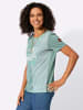 WITT WEIDEN Rundhals-Shirt in jade-blaugrün-bedruckt