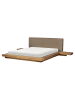 Beliani Wasserbett ZEN in Braun/Beige - (W) 308 x (H) 86 x (L) 229 cm