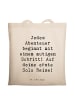 Mr. & Mrs. Panda Schultertasche Spruch Alleine Reisen Unternehme... in Creme
