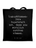 Mr. & Mrs. Panda Tragetasche Spruch Logopädin Superkraft mit Spruch in Schwarz
