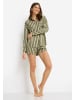 LSCN BY LASCANA Shorty in dunkelgrün-gold gestreift