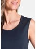 GOLDNER Kurzgröße:  Doppelpack aus weichem Viskose-Jersey in marine / weiß