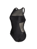 Arena Mesh Panels Schwimmanzug in Schwarz