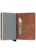 Secrid Vintage Slimwallet - Geldbörse RFID 6.8 cm in cognac-silver