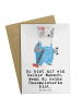 Mr. & Mrs. Panda Grußkarte Hausmeisterin Herz mit Spruch in Weiß