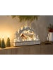 Beliani LED Deko GOKSJO in Braun - (W) 45 x (H) 33 x (L) 9 cm Horizontal