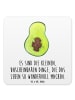 Mr. & Mrs. Panda Untersetzer für Gläser Avocado Kern mit Spruch in Weiß