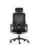 Lykke Bürostuhl Deluxe in Schwarz 61.7x65x121.6cm