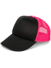 styleBREAKER Mesh Cap in Schwarz-Neonpink