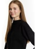 myMo Cropped Pullover in Schwarz