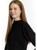myMo Damen Cropped Pullover in Schwarz