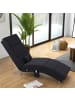 HOMCOM Relaxliege mit Massagefunktion-168L x 56B x 84H cm-Schwarz