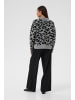 Kaffe Strickpullover KAsandra Baggy fit in LGM/Black Leopard