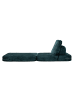 Mauro Ferretti Schlafsofa aus petrolblauem Bouclé-Stoff, 80 x 100 x 80 cm