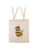 Mr. & Mrs. Panda Tote Bag Hummel flauschig ohne Spruch in Creme