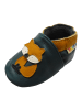 Yalion Baby Krabbelschuhe aus Leder, weiche Lauflernschuhe mit rutschfester Sohle