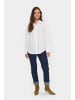 SAINT TROPEZ Langarm - Hemd DianneSZ Oversize fit in Ice Bonbon Harts