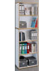 VCM  Holz Büro Regal Bücher Ordner Salia 5fach B. 60 cm in Weiß