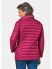 GOLDNER Kurzgröße:  Leichte Steppjacke mit  Diagonalstepp in sangria