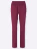 WITT WEIDEN Jersey-Hose in bordeaux