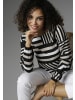 Aniston SELECTED Shirtbluse in schwarz-offwhite-beige