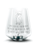 Mr. & Mrs. Panda Gravur Teelicht Pinguin Duschen mit Spruch in Transparent