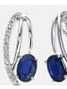 Diamant L'éternel Ohrstecker aus 375 Weißgold mit Diamant mit Saphir