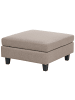 Beliani Ottomane UNSTAD in Braun/Schwarz - (W) 76 x (H) 39 x (L) 76 cm